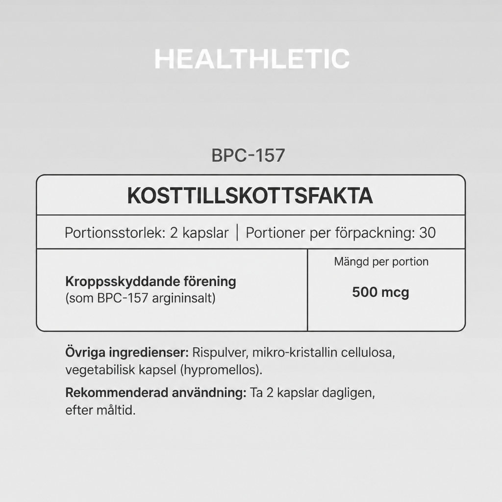Nuvani® Kroppsskyddsförening (BPC-157)