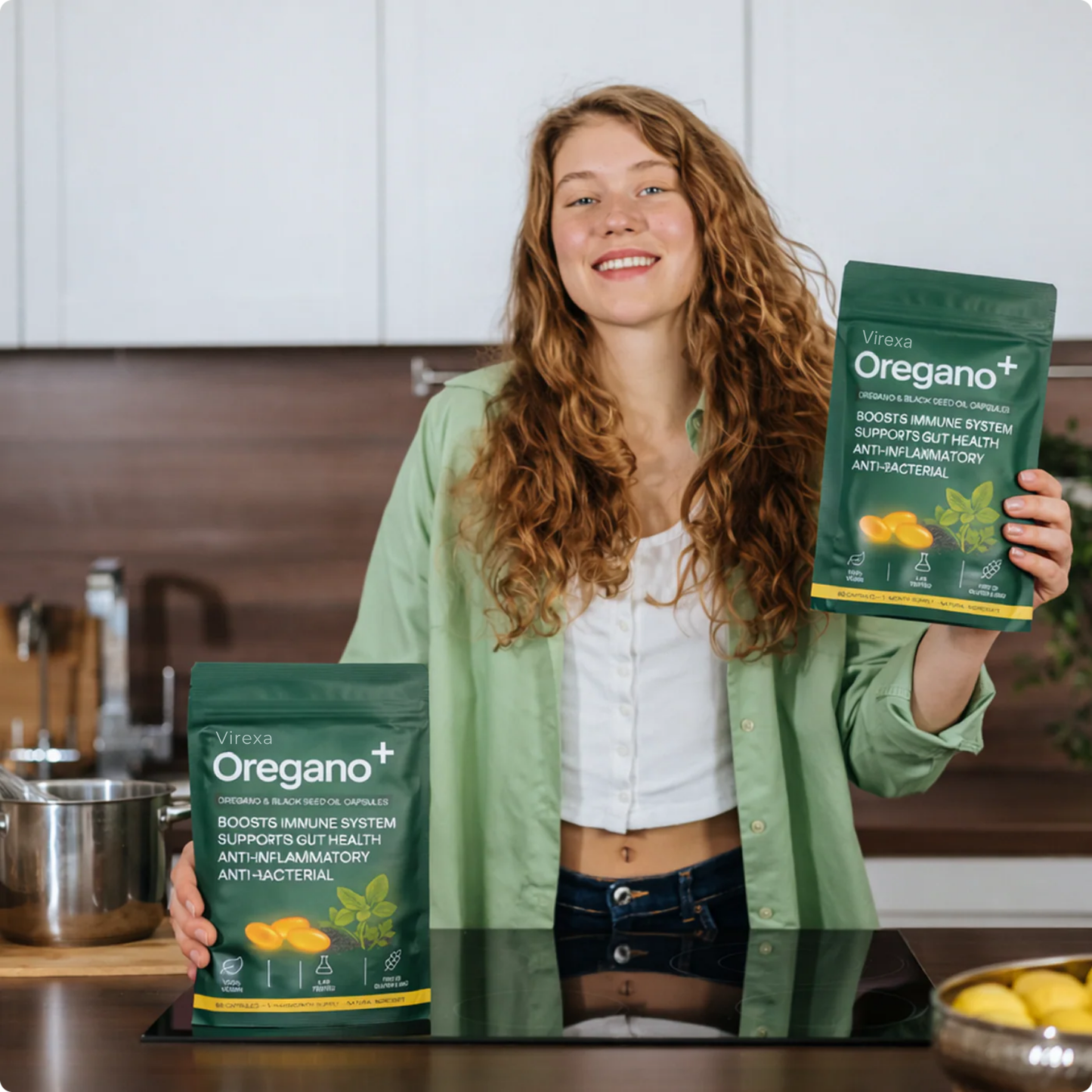 Virexa® - Oregano+ | Bekämpar skadliga bakterier, främjar tarmhälsan och lindrar magbesvär