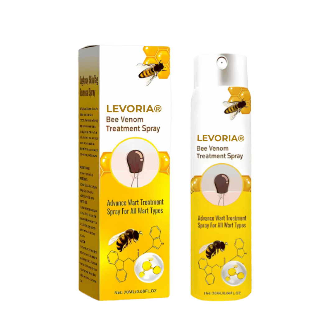 Levoria® BeeSmooth Spray | Säg adjö till hudflikar och vårtor – avslöja slät, självsäker hud på bara 7 dagar!