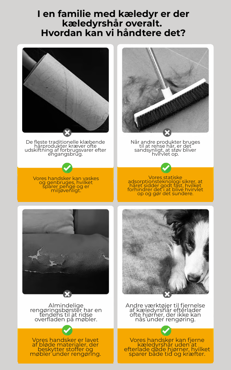 SilkSweep® | Hårfri Hem på Få Minuter – Upptäck den Ultimata Djurhårshandsken!