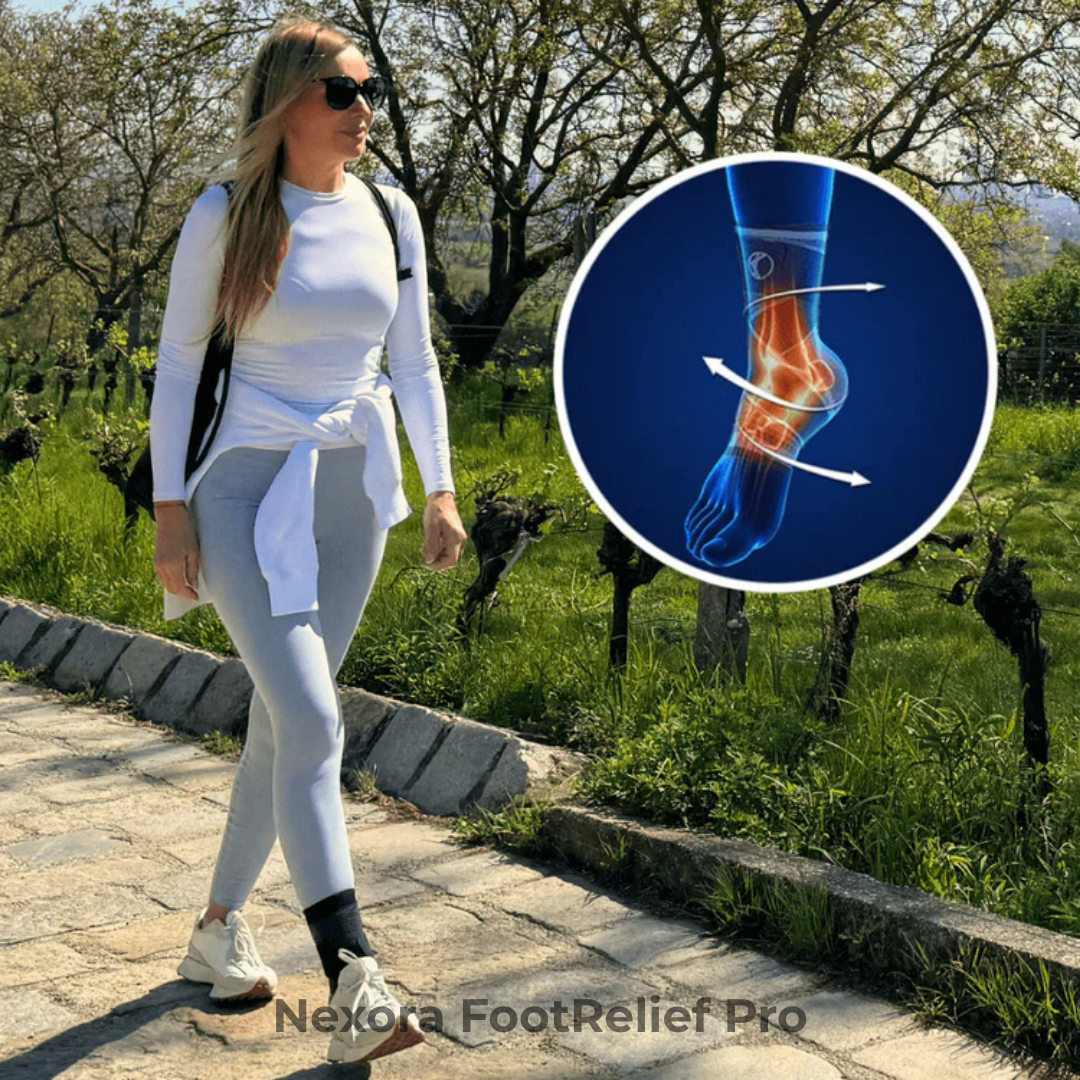 Nexora® Fotlindring Pro | Slut på fotvärken – börja gå med komfort idag