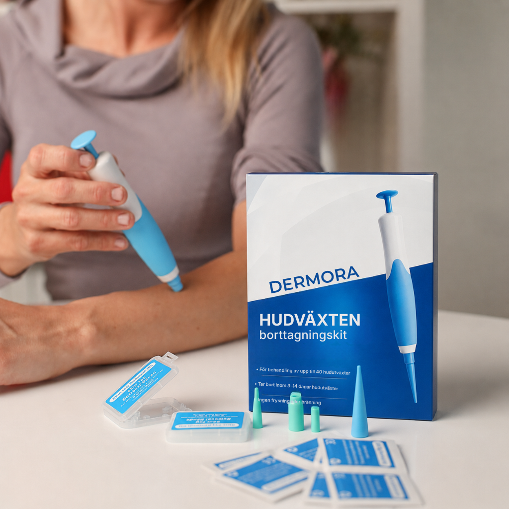 Dermora® | Hemkit för borttagning av hudflikar/vårtor