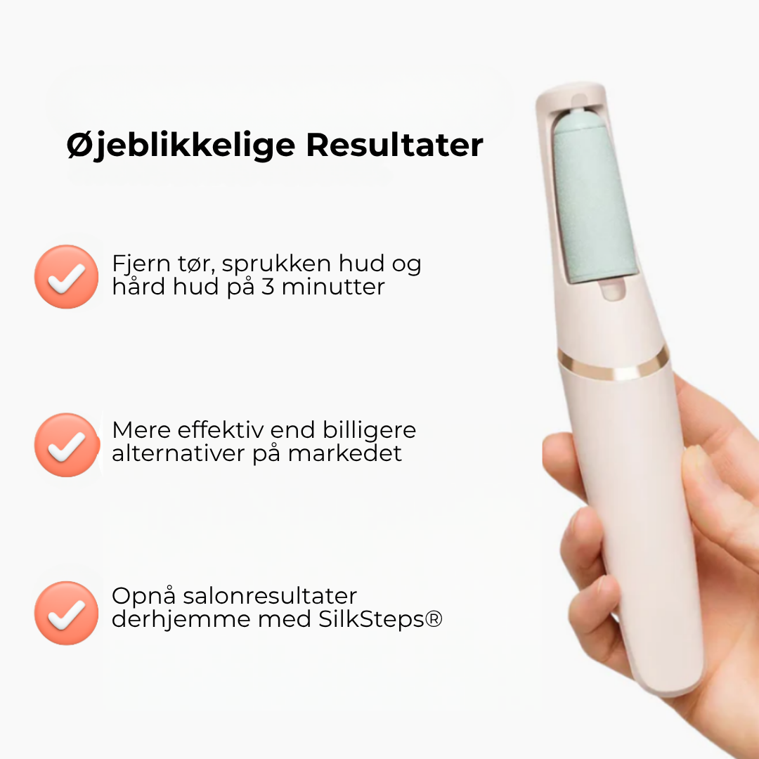 SilkSteps® | Omedelbar borttagning av hård hud för babymjuka fötter
