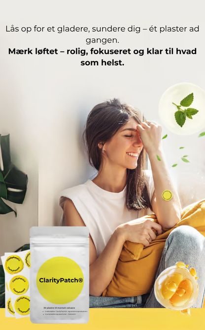 ClarityPatch® | Din dagliga lösning för humör och energi – med bara ett enkelt plåster.