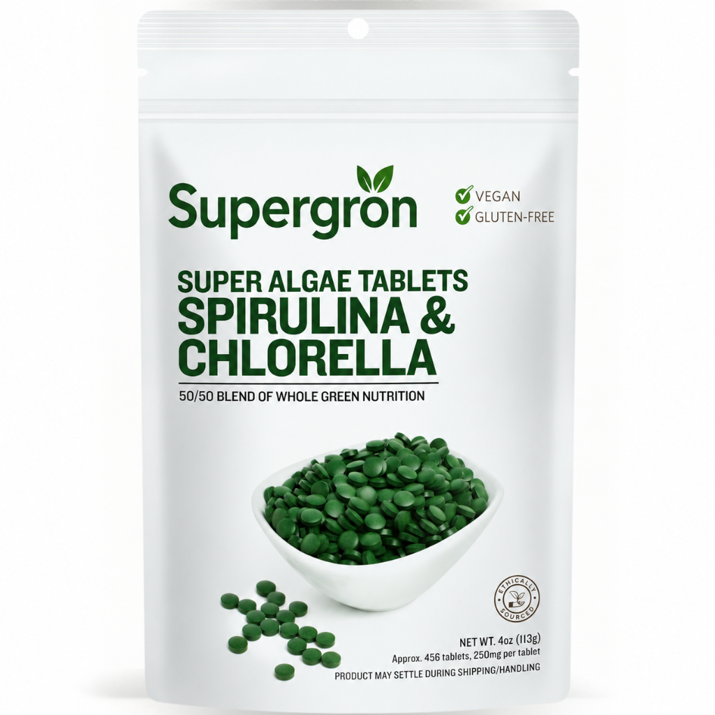 Supergrön® | Spirulina- och klorellatabletter, 113g