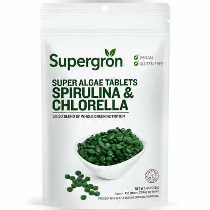 Supergrön® | Spirulina- och klorellatabletter, 113g