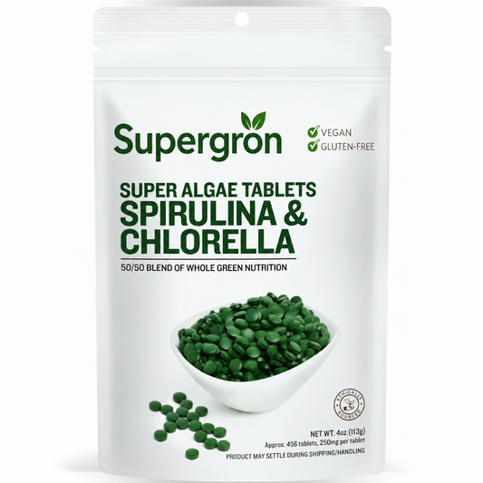 Supergrön® | Spirulina- och klorellatabletter, 113g