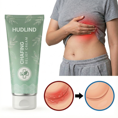 HudLind® | Chafing Relief Cream befriar dig från hudirritation på 7 dagar – utan recept, utan kortison och utan feta krämer som förvärrar problemet.