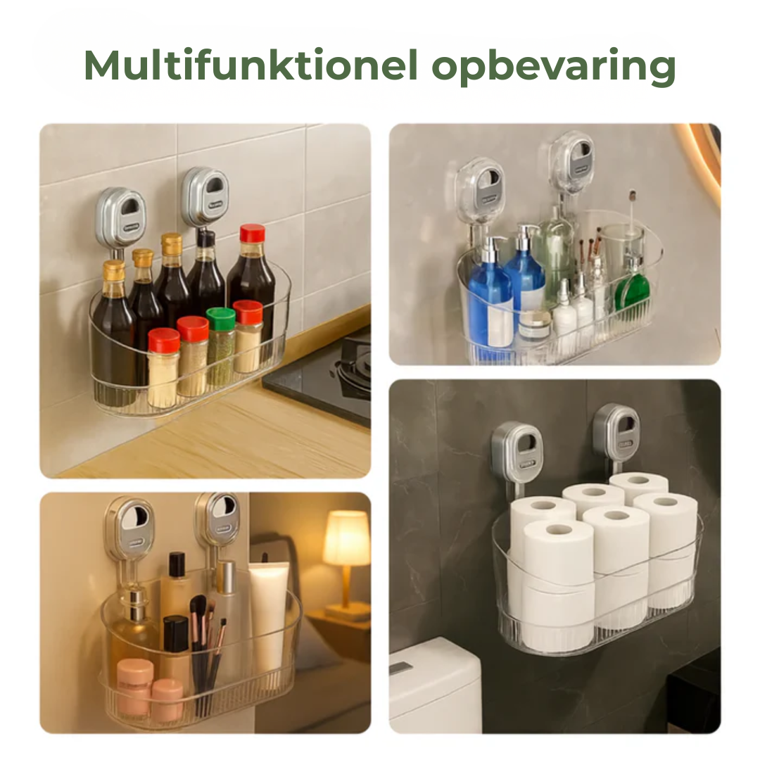 StickStor® | Självhäftande väghylla utan borrning för kök och badrum