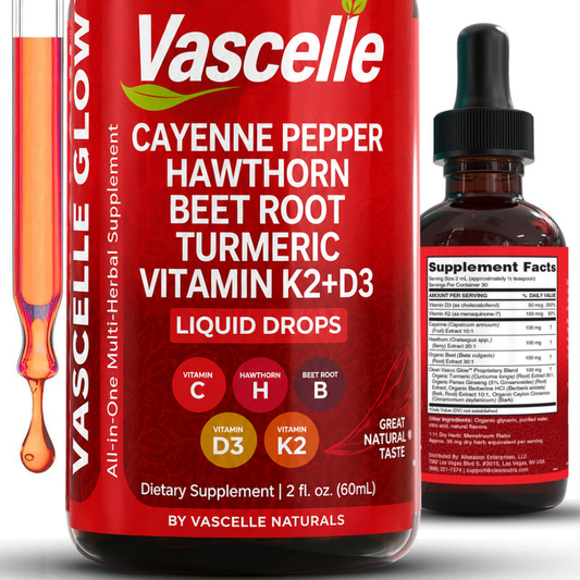 Vascelle® | Droppar som främjar blodflöde, cirkulation och hjärthälsa