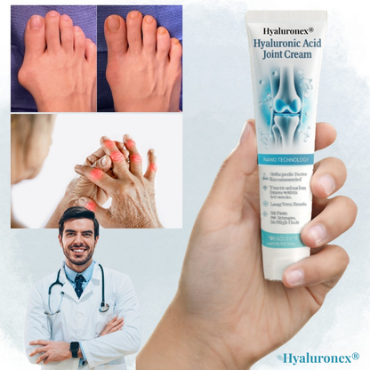 Hyaluronex® | Hyaluronsyra-ledkräm | Lindrar artrosvärk på bara 2 minuter!