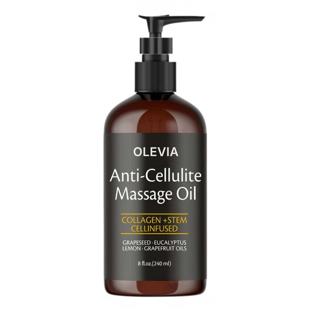 Olevia® Massageolja mot celluliter | Inga besvikande krämer från apoteket och inga dyra behandlingar på salong.