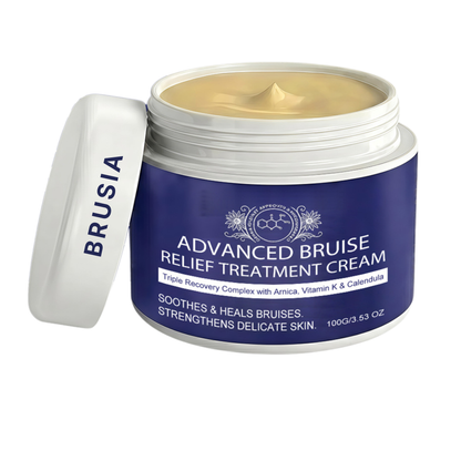 Brusia® | Äntligen en kräm som får blåmärken på känslig hud att blekna