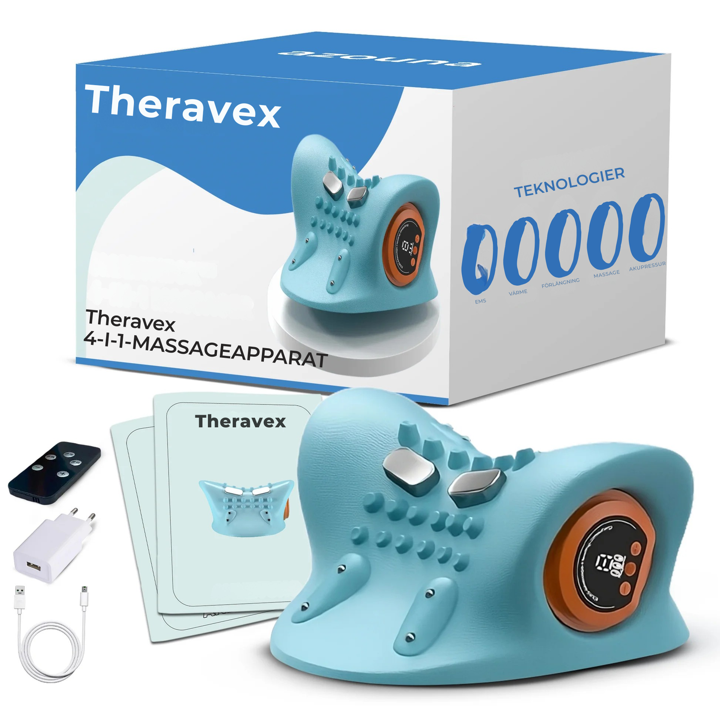 Theravex® | 4-i-1-nackmassager