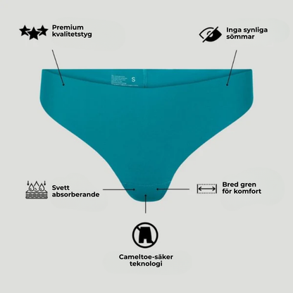 PetalFit Thong® | Säg hej då till kameltå och synliga troslinjer – Träna med total självsäkerhet
