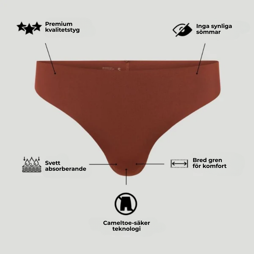PetalFit Thong® | Säg hej då till kameltå och synliga troslinjer – Träna med total självsäkerhet