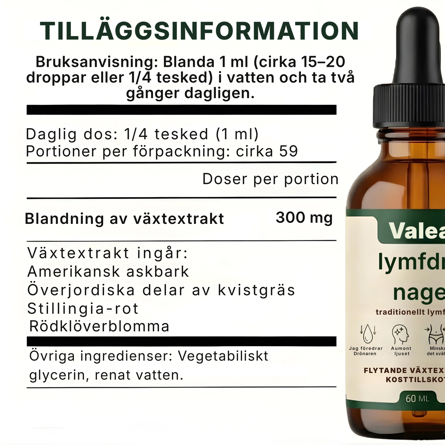 Valea® | Wellness-droppar för lymfdränering
