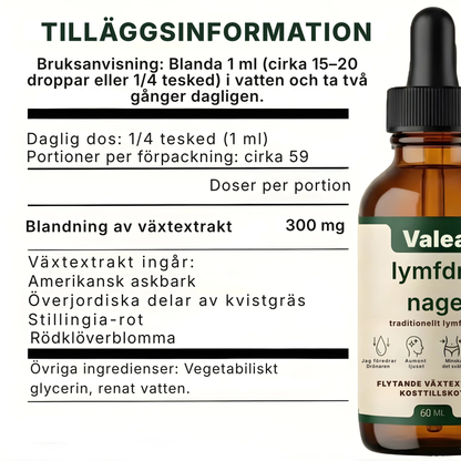 Valea® | Wellness-droppar för lymfdränering