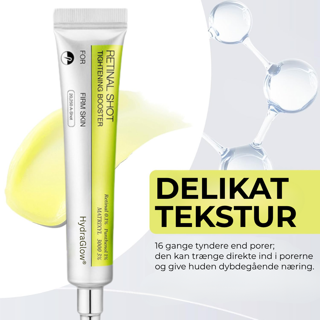 HydraGlow® | Botox & Vita-A Retinol Shot Rynkeförbättrande Fastgöringskräm - Återfå ungdomlig hud nu