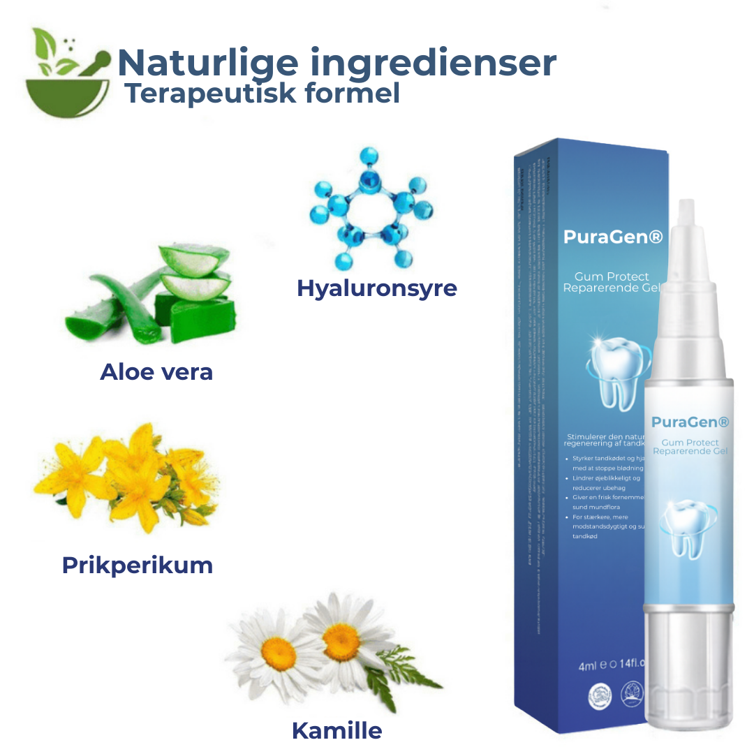 PuraGen® | Friskare tandkött och upp till 95 % vitare tänder på bara 3 dagar!