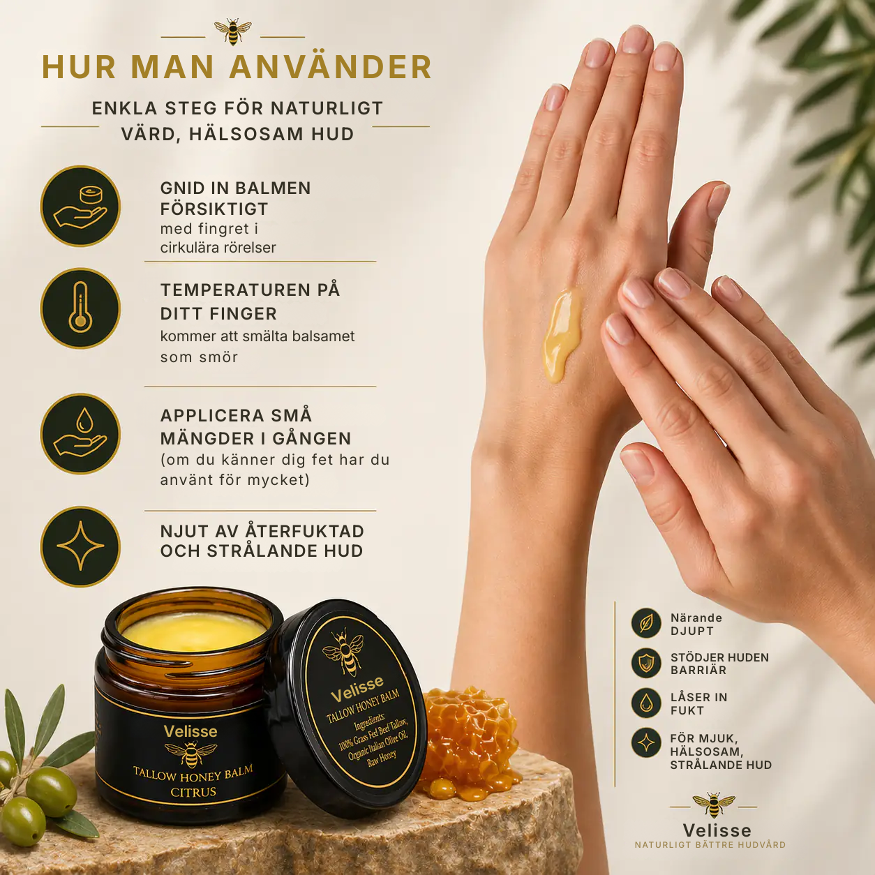 Velisse® | Ekologisk talgbalsam
