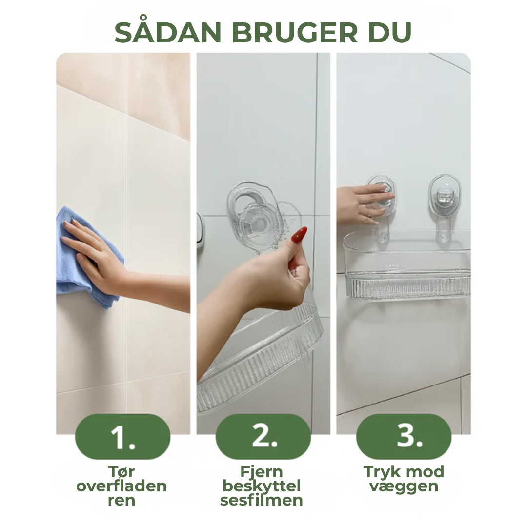 StickStor® | Självhäftande väghylla utan borrning för kök och badrum