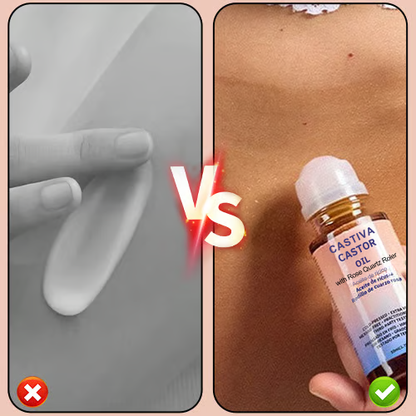 Castiva® | Roll-on med ekologisk gyllene ricinolja och rosenkvarts