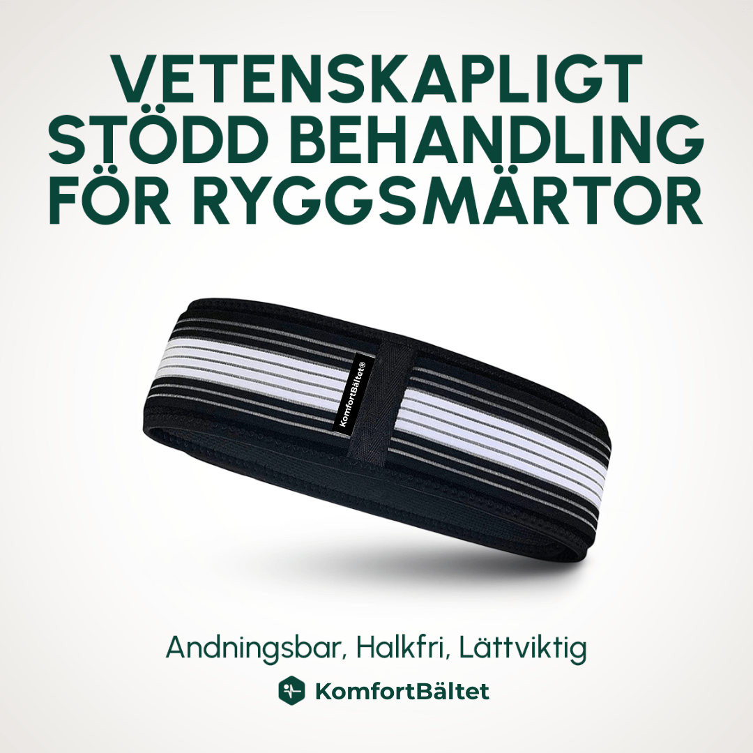 KomfortBältet® | Säg Hejdå Till Ryggsmärta och Hej Till Komfort: Upptäck den Revolutionerande KomfortBältet® för Omedelbar Lindring!