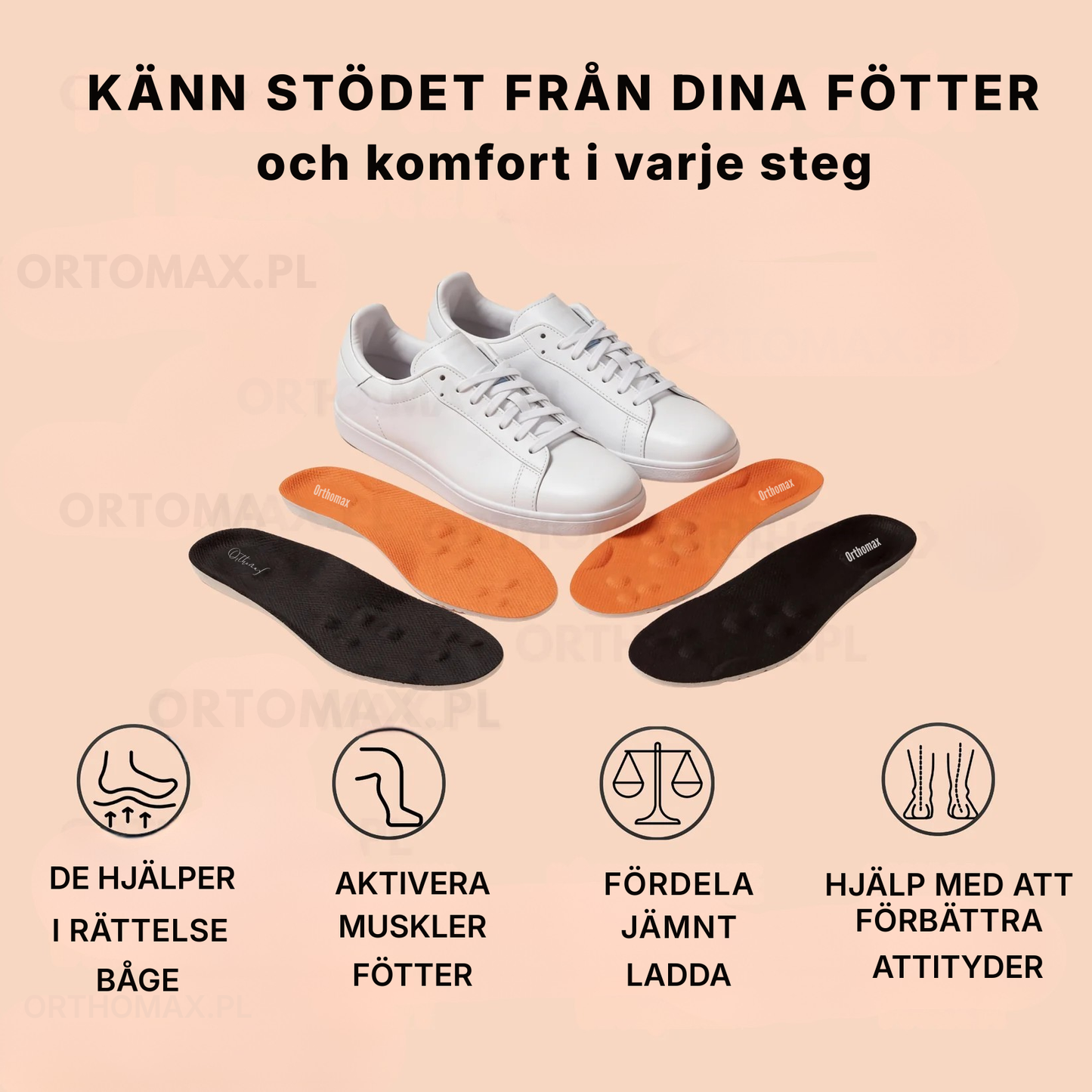 Ortomax® | Ortopediska formade inläggssulor