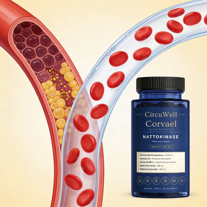 CircuWell® Corvael Nattokinase fibrinolytiskt komplex