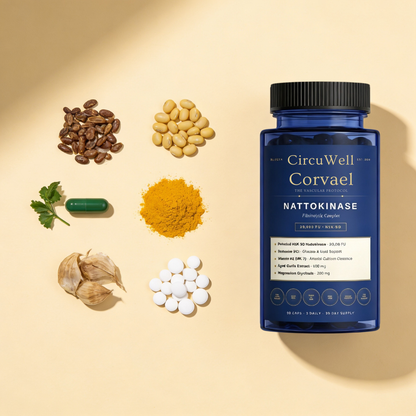 CircuWell® Corvael Nattokinase fibrinolytiskt komplex