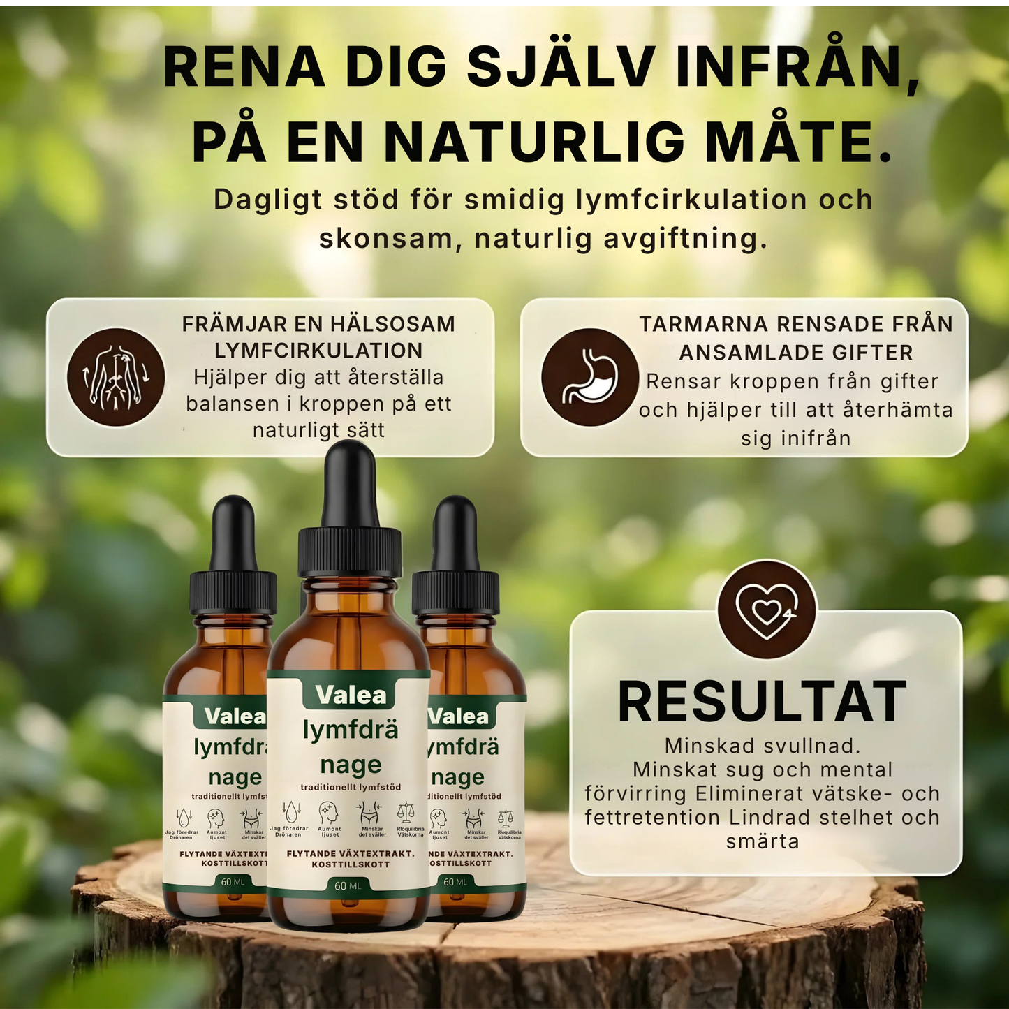 Valea® | Wellness-droppar för lymfdränering