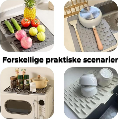 Glasklart® | Värmeskydd & Snabb Avrinning – Silikon Diskmatta