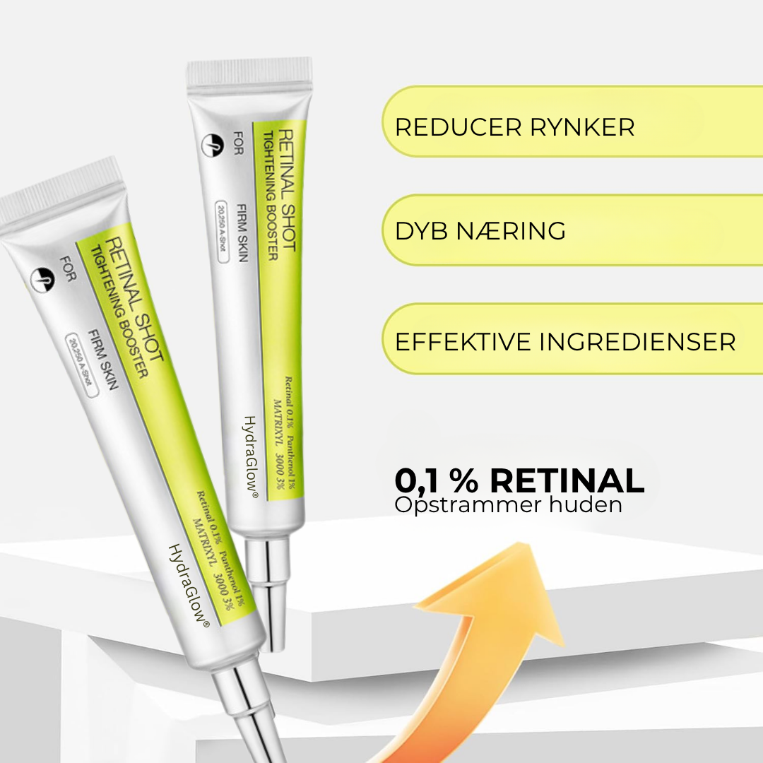 HydraGlow® | Botox & Vita-A Retinol Shot Rynkeförbättrande Fastgöringskräm - Återfå ungdomlig hud nu