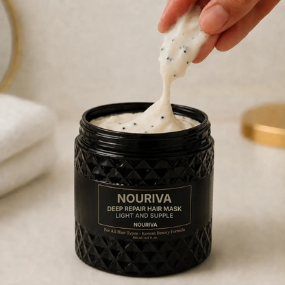 Nouriva® | Koreansk hårinpackning med kaviar — 3-stegs återuppbyggnad