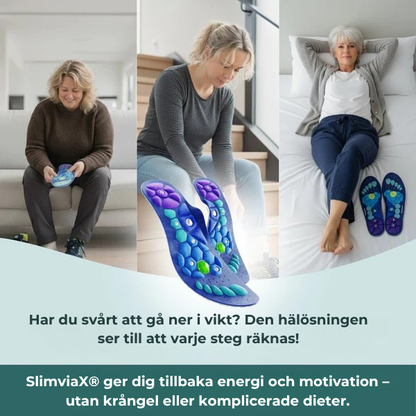 SlimviaX® Magnetiska innersulor | Gå ner i vikt med VARJE STEG