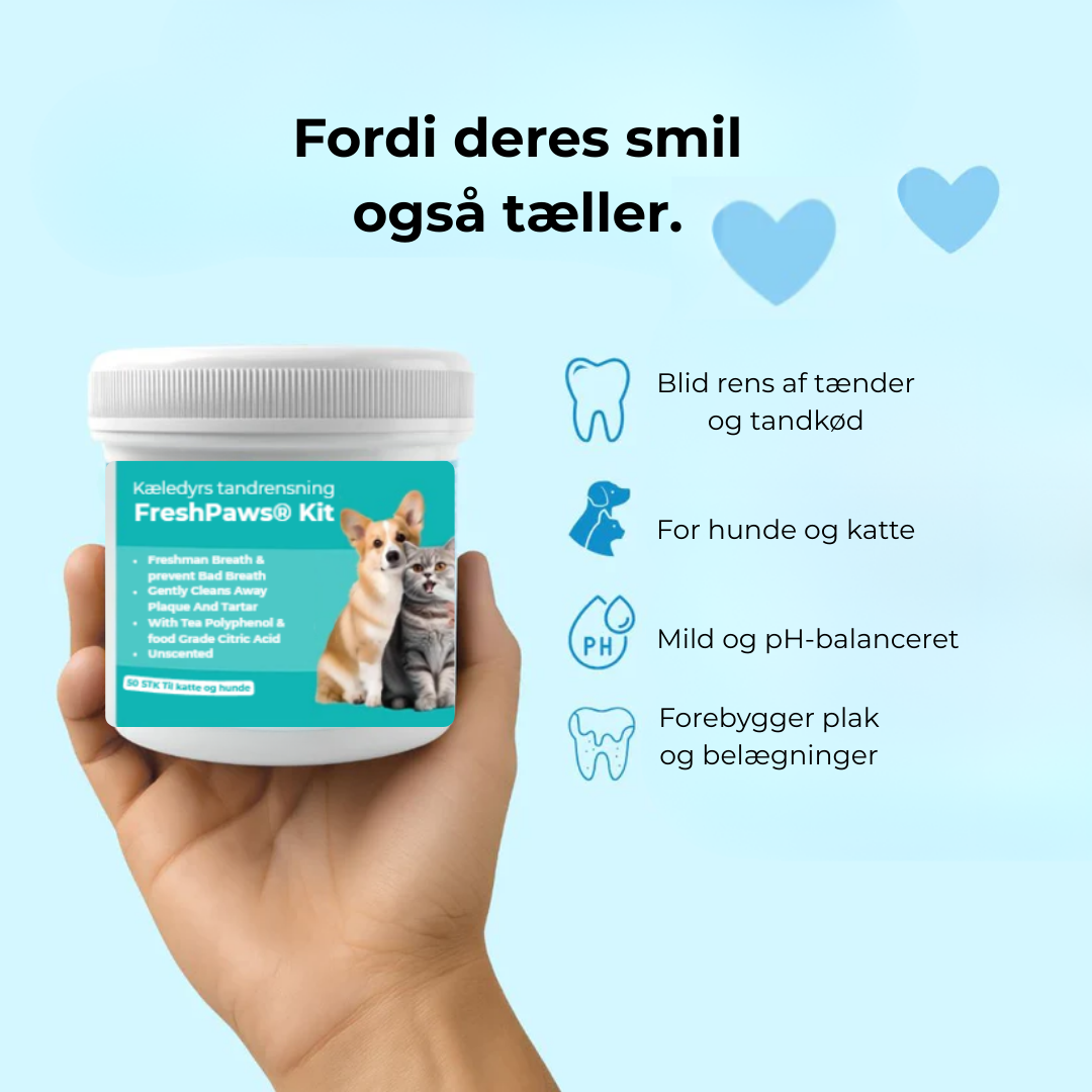 FreshPaws® Kit | Skyddar mot tandproblem - 50 st.