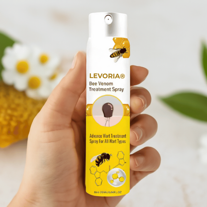 Levoria® BeeSmooth Spray | Säg adjö till hudflikar och vårtor – avslöja slät, självsäker hud på bara 7 dagar!