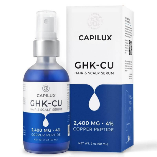 Capilux® | GHK-Cu Kopparpeptidserum | Mindre synligt håravfall & fylligare hår över tid