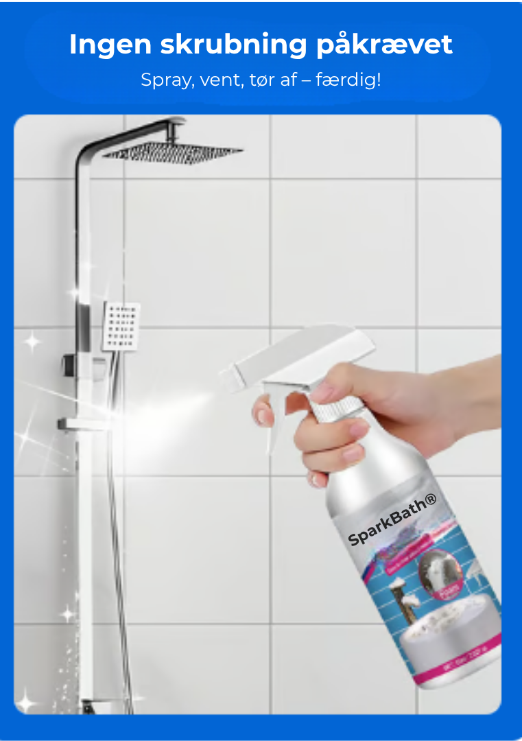 SparkBath® | Ditt badrum har aldrig varit så enkelt att rengöra