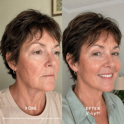 V-Lyft® | Känn dig självsäker igen med en naturligt lyft käklinje på 3 veckor