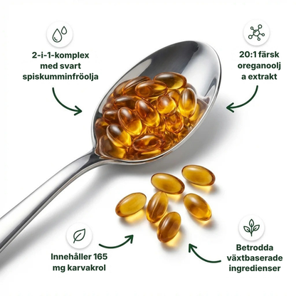 Virexa® - Oregano+ | Bekämpar skadliga bakterier, främjar tarmhälsan och lindrar magbesvär