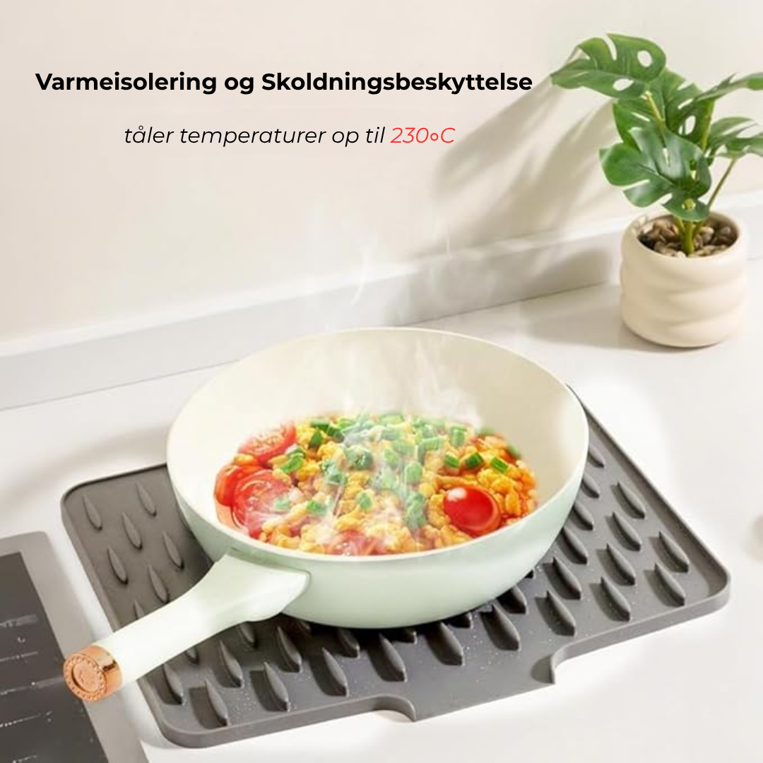 Glasklart® | Värmeskydd & Snabb Avrinning – Silikon Diskmatta