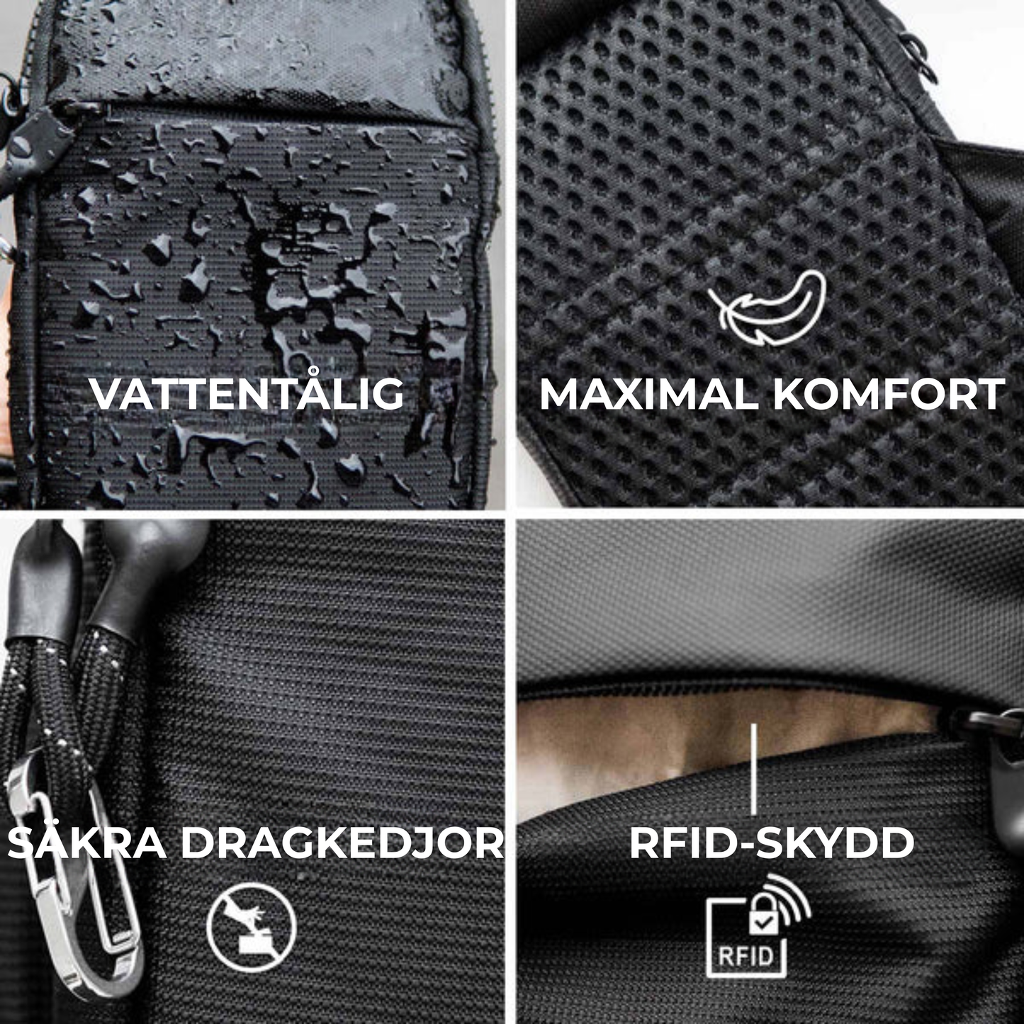 Rese-slinga® | Bär med dig det viktigaste hela dagen med handsfree-säkerhet.