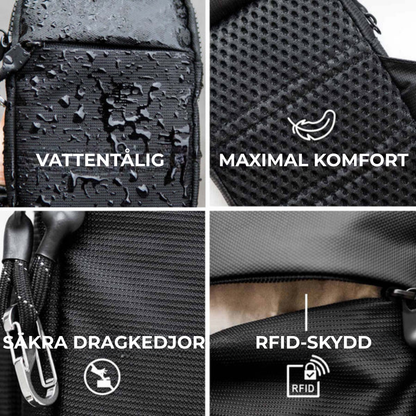 Rese-slinga® | Bär med dig det viktigaste hela dagen med handsfree-säkerhet.