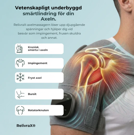 RelivraX® | 3-i-1-axelmassagerare