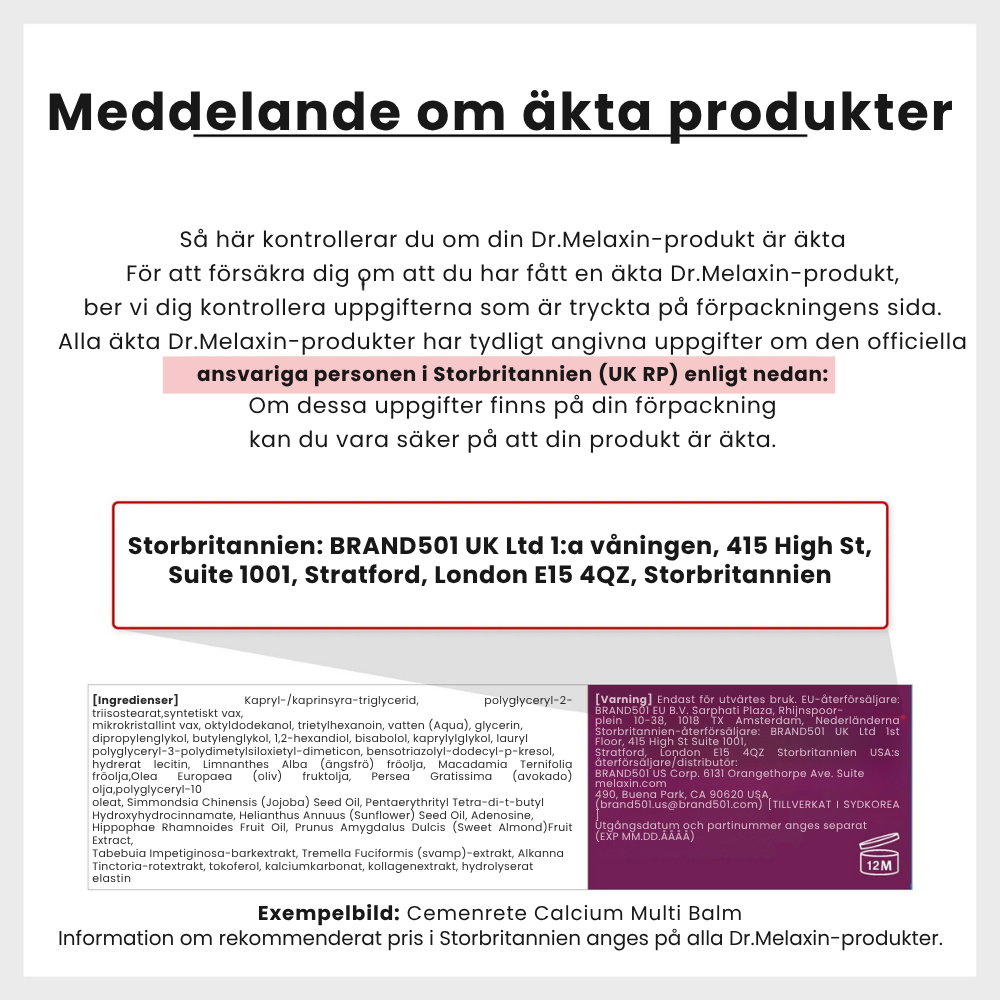 Nr 1 Cemenrete Calcium Multi Balm 9g
