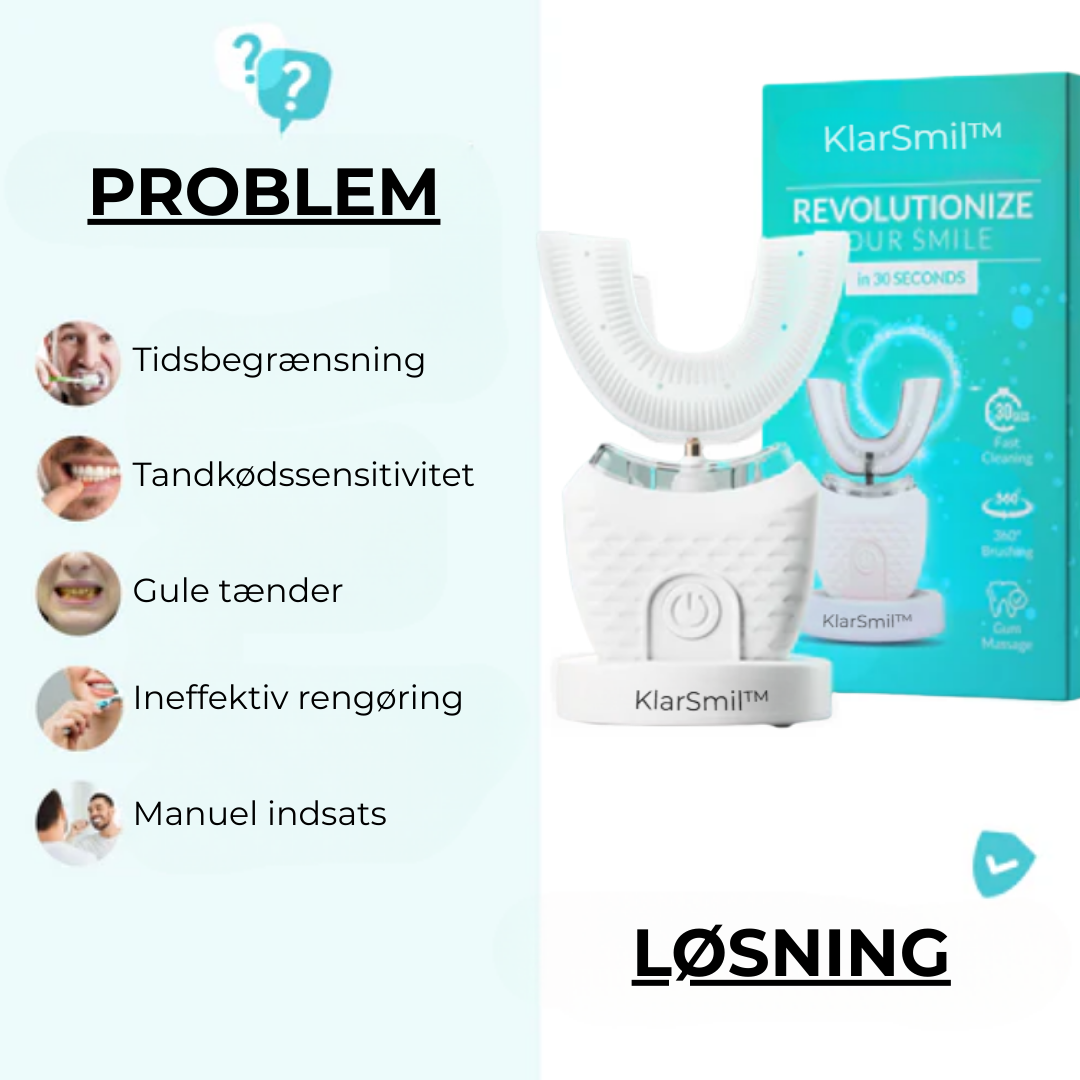 KlarSmil™ | Tandborsten på 30 sekunder som förvandlar ditt leende utan besvär! ✨