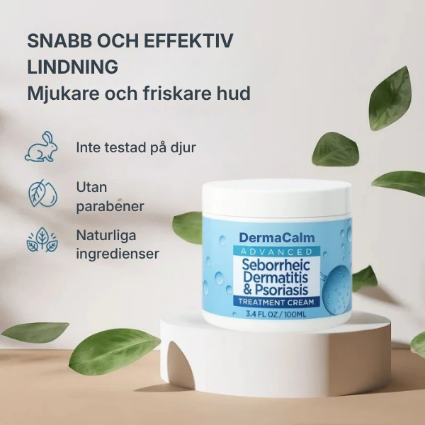 DermaCalm® | Kräm mot seborroisk dermatit, hårbottenbehandling mot psoriasis, torr hårbotten och mjäll, klådstillande kräm för lindrande effekt