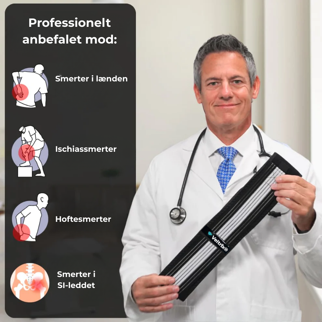 Veltrix® Ryggstödjande bälte | Bli fri från ischias- och ryggsmärtor på endast 2 veckor!